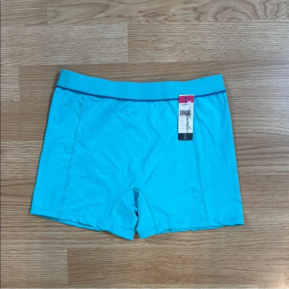 Youmita Blue Athletic Boyshorts Shorts Women's Size Small NWT